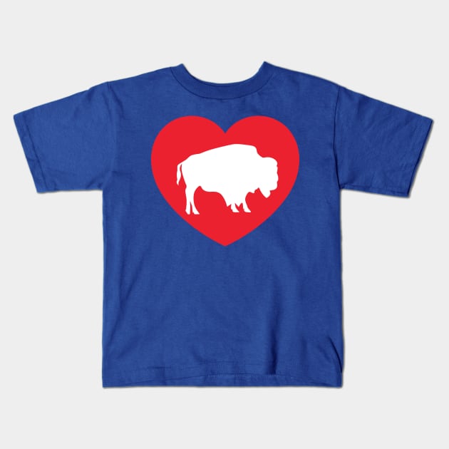 Buffalo Love Kids T-Shirt by PodDesignShop